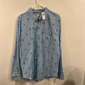 American Eagle seriously soft XL, blue long sleeve shirt. NWT